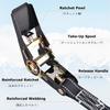YAPJEB Ratchet Tie-Down Belt, 800kg Breaking Load, 25mm Width, 1m, 2m, 3m, 5m, Lashing Belt, Cargo Tie-Down Strap, Reflective, Multi-Purpose, for Movi