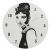 Hometime Iconic Collection Glassveggklokke 30cm 50-tallets film- og moteikon