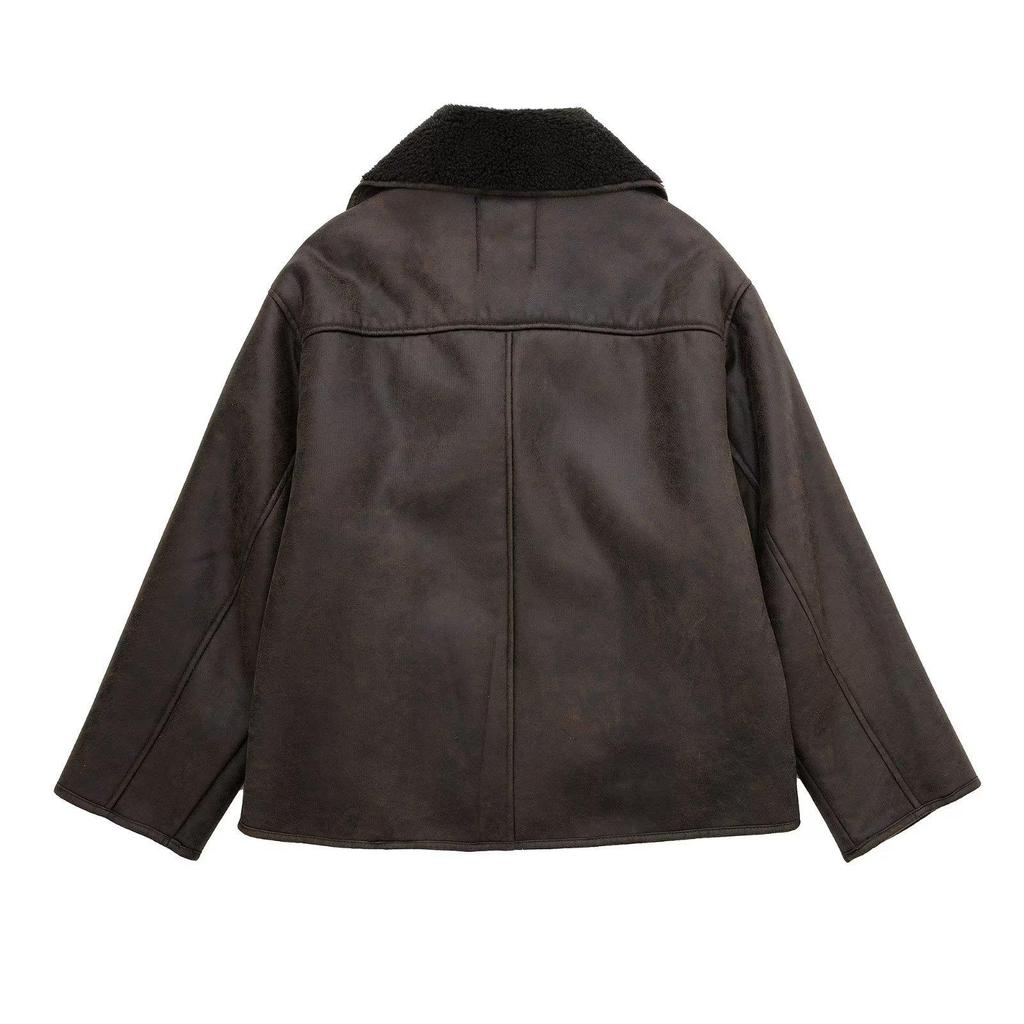 2026 Women's Shearling Suede Winter Coat - Thick, Warm, European & American Style, Loose & Short.