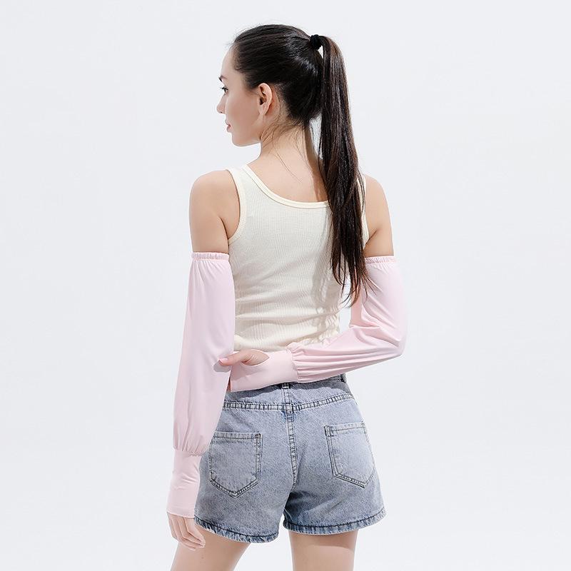 Women's Ice Silk Sun Protection Sleeves for Outdoor Activities - Quick-Drying & Breathable