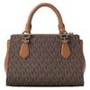 MICHAEL KORS Marilyn Canvas Handbag Small Womens Brown 35F5G6AM1B-BROWN