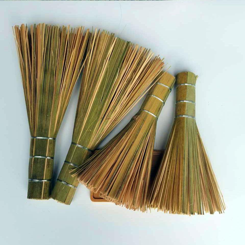Handgjord Bambukruksborste - Non-stick Oljerengöringsborste för Hushållskök, Hotell och Restauranger