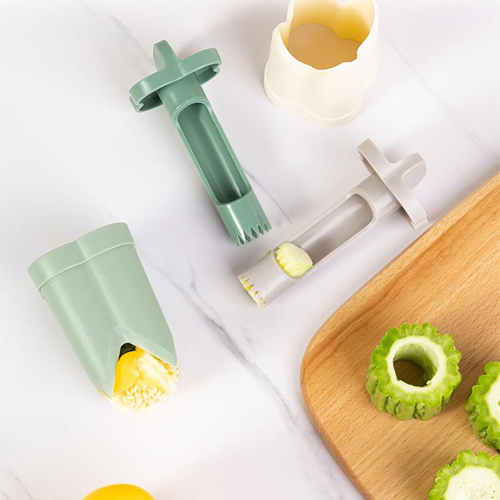 Pepper Seed Corer Remover Upgraded 2-in-1 Bell Pepper Cutter Deseeder ,Effortlessly Streamline Your Kitchen Prep for Faster, More Efficient