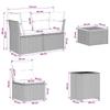 Sofa Set 8 Pieces Beige and Light Gray Poly Rattan and Steel