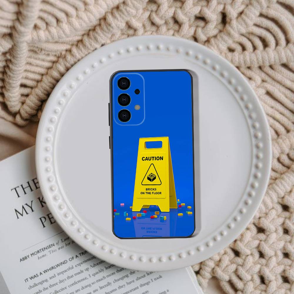 B-Bricks Block puzzle Phone Case For Samsung Galaxy A73,31,32,72,41,53,52,71,22,5G,Note,J7,8,9 Soft Black Cover