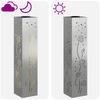 Solar LED Path Light 2 Pcs Rusty Galvanized