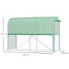 PE Garden Greenhouse, Balcony Greenhouse, Reinforced 140 G/m² Cover, Steel Frame, Roll-Up Zipped Door, 300 X 100 X 200 Cm