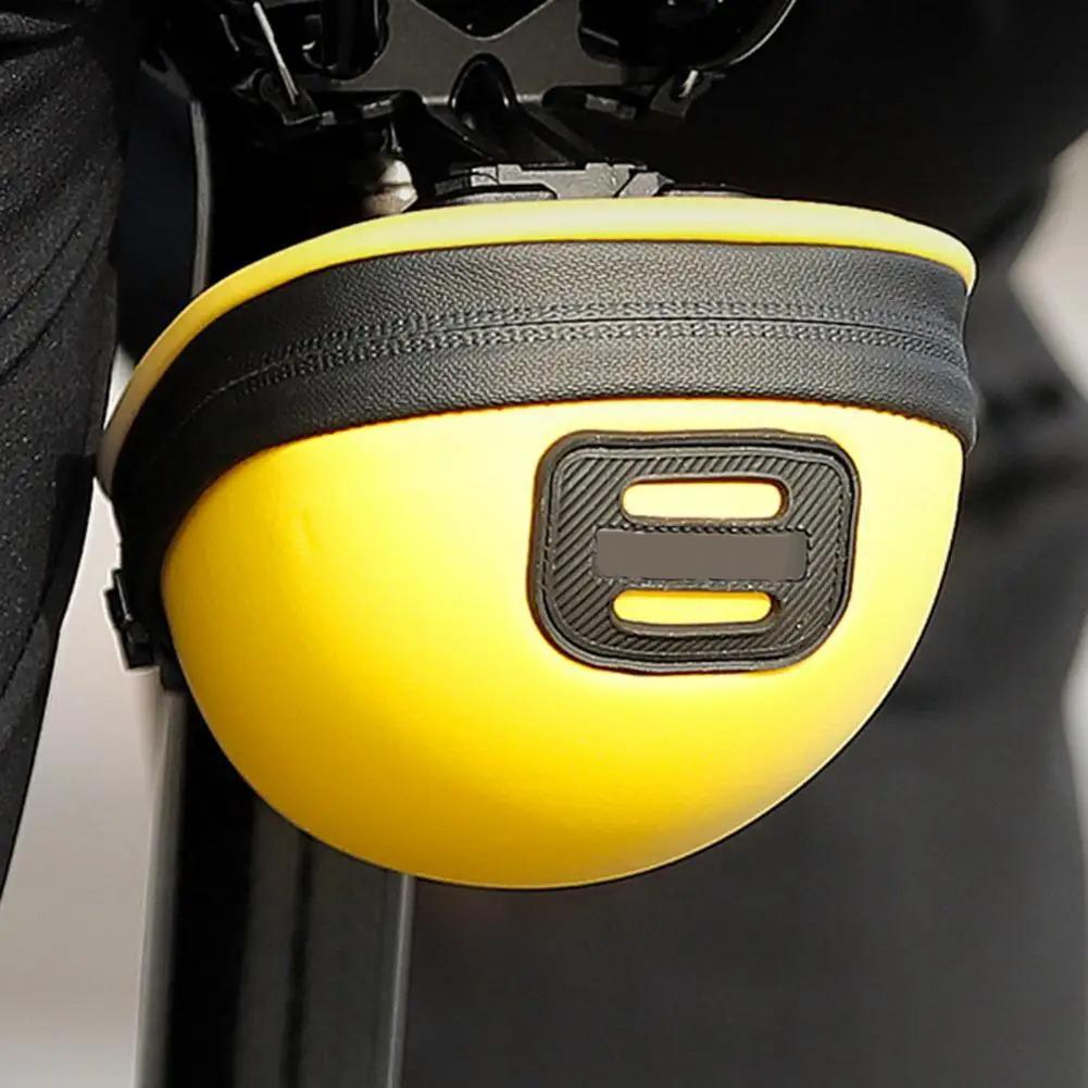 Bicycle Hard Shell Strap-On Saddle Bag, Mini Seat Bag With Waterproof Zipper, Lightweight Compact Bike Cycling Bag For Mountain Road Bike