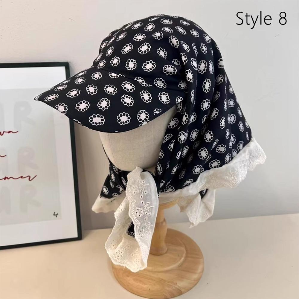 Quick Drying Headscarf Caps UV Neck Protection Peaked Cap Sun Hat for Women Spring and Summer