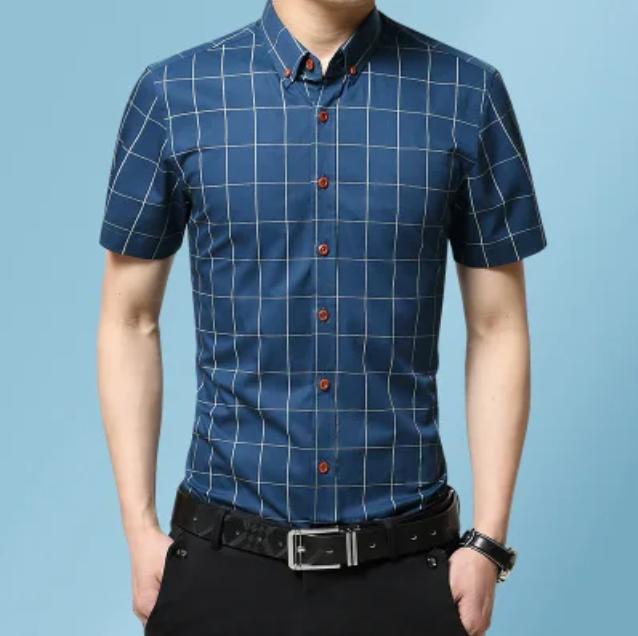 

Летние мужские рубашки с короткими рукавами. Мужские повседневные рубашки. Корейские тонкие рубашки. L