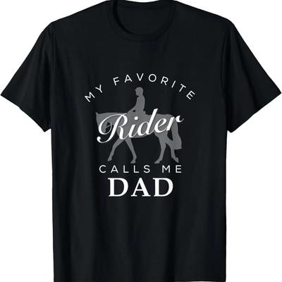 Horse Riding Father and Daughter Son Shirt for Men Birth Day