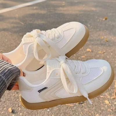 With Skirt Puffs, Platform White Shoes, Women's Spring and Summer New Niche Board Shoes, Breathable Mesh, Ugly and Cute