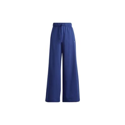 Originals Blue Version Series Logo Pattern Drawstring Loose Sports Pants Women Bottoms Night-Purple IB5803