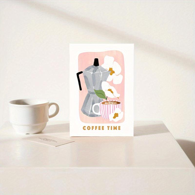 Framed Flower Wall Art Coffee Multi Scene Display Canvas Poster Decorative Art Mural Poster - Ideal Gift for Bedroom