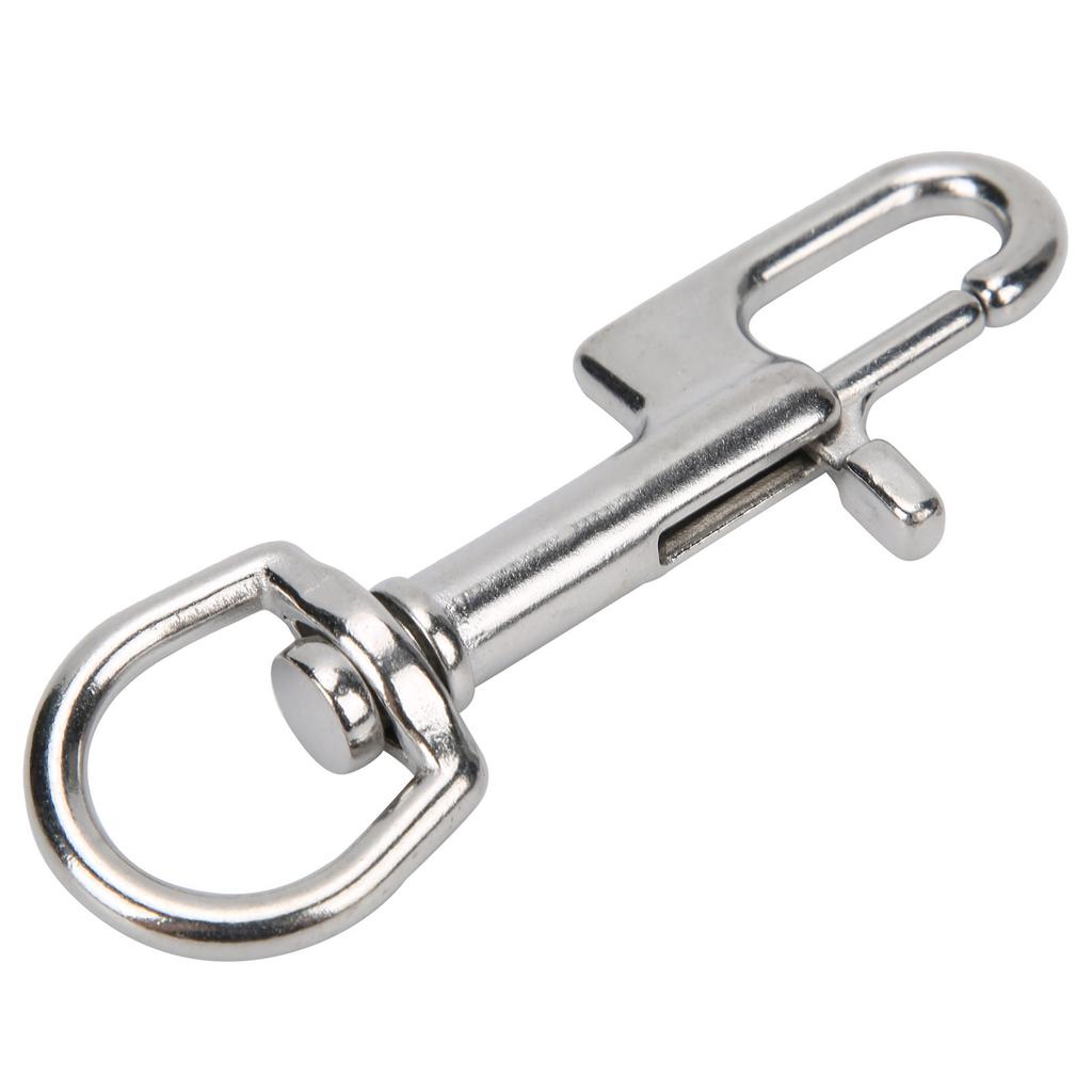 Edelstahl Tauchen Einseitige Karabinerhaken Einzelnes Ösen-Schnapphaken Schnalle 90mm 3.5in