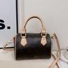 Elegante Mini Bolso Boston para Mujer de Cuero PU Cruzado al Hombro Con Cremallera Ligero Bolso de Mano para Uso Diario En Tendencia