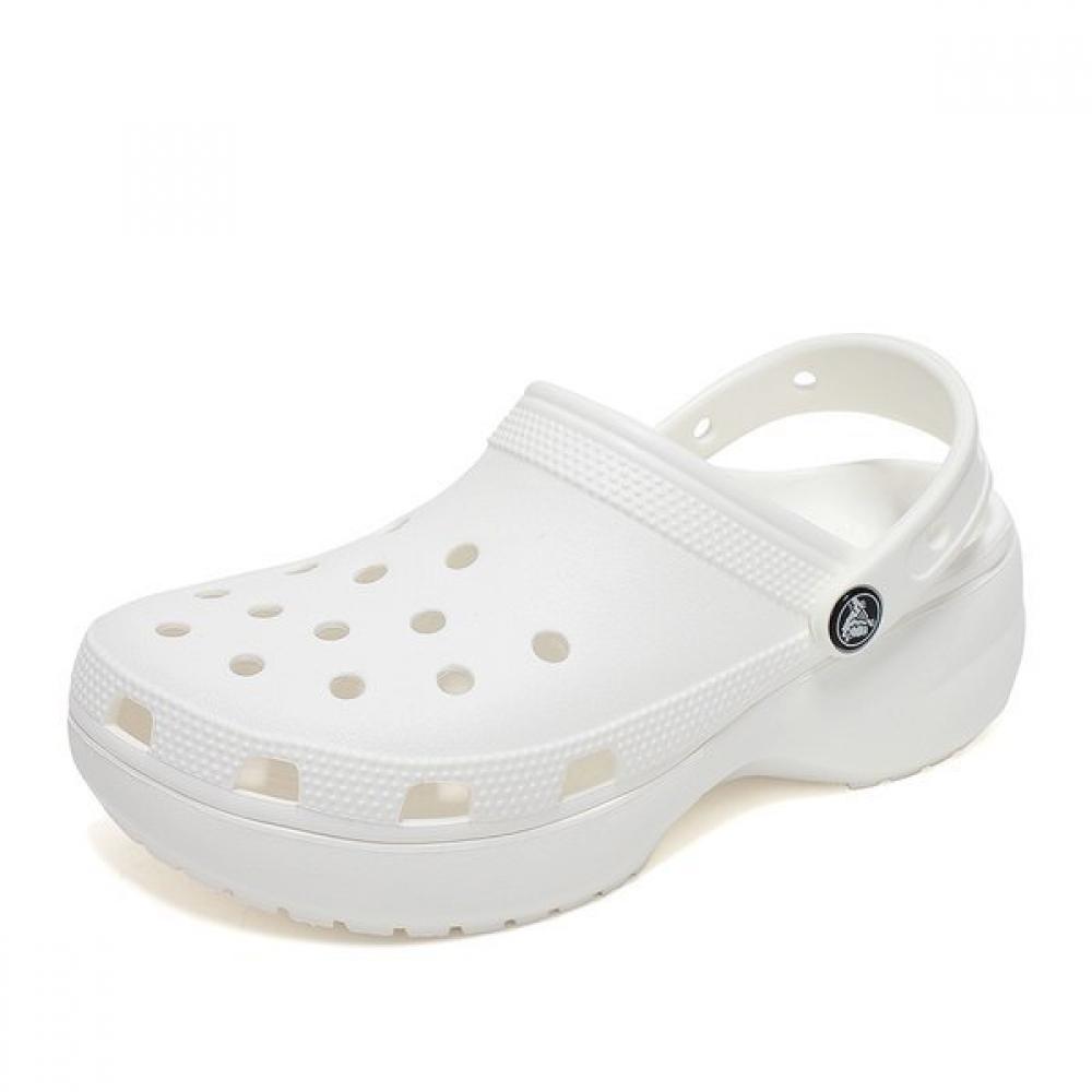 

Crocs Classic Platform Clog Slippers White 206750 100 206750100:260mm(W9)