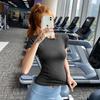 1011 Summer New Slim Yoga Clothing Sports Fitness Clothing Skinny Running Outdoor Top Skinny Women's Short Sleeves