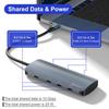 USB C To USB C Hub 10Gbps Gen2 3x 10Gbps 3x USB 10Gbps Ports 100W Power Delivery with 10Gbps Data Gen 2 Hub Adapter for MacBook C Devices 7-in-1 USB-C
