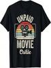 Retro Vintage Unpaid Movie Critic Film Cinema Motion Picture T-Shirt