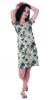 Moomaya Printed V-Neck Nightgown Sleepwear For Women  s  Nightwear  Soft