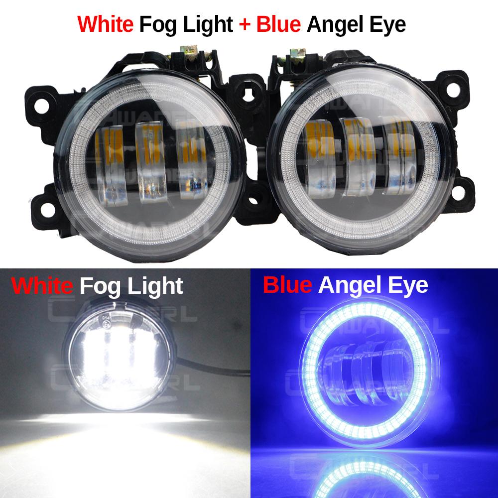 2 Pieces 30W 6000LM LED Fog Light Angel Eye Daylight For Suzuki Swift Sport 2007-2020 H11 Canbus Car Front Fog Lamp DRL Assembly