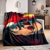 1Pc Iron Man'S Reflection Flannel Blanket, Soft And Comfortable, Casual Warm, Camping Travel, Christmas, Halloween Xmas Gift S1184