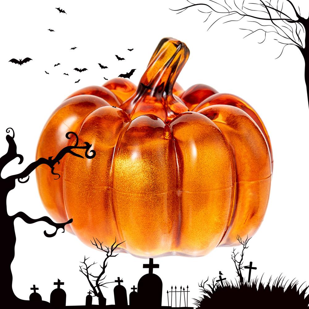 

Светящийся декор тыквы Жуткие тыквенные настольные украшения Ночник на Хэллоуин Декор тыквы Свет тыквы Джека-фонаря Настольная центральная композиция 7x7x7cm жёлтый