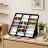 Foldable Eyeglass Display Box Hinged Tabletop Glasses Stand Angled Eyewear