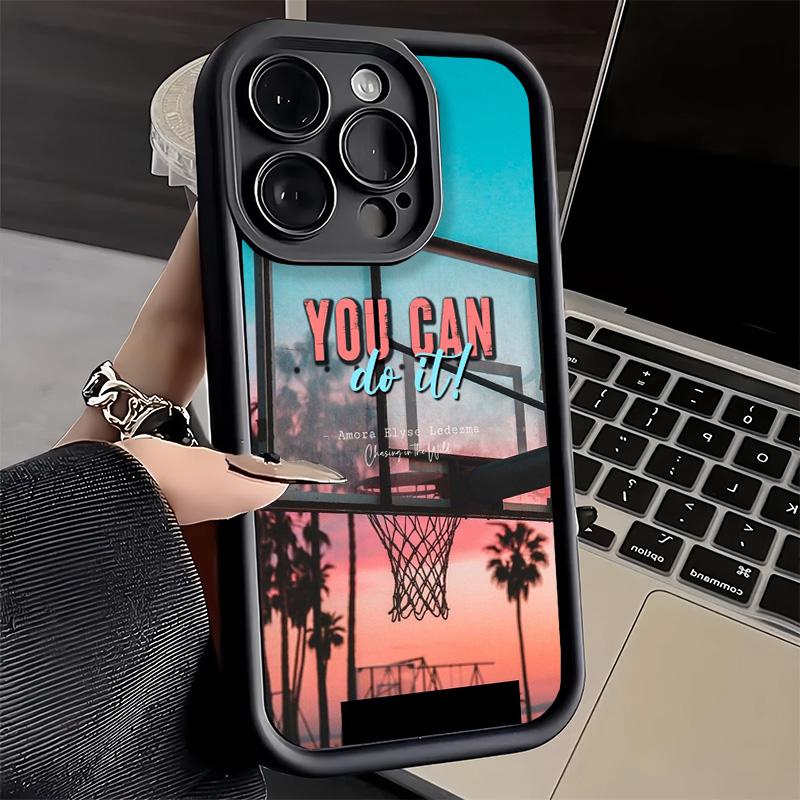 Phone Case for iPhone 17 Air 16E 15 16 Pro Max Basketball Sports Aesthetics Cover 14 Plus 13 12 Mini Soft Shell Silicone Fundas