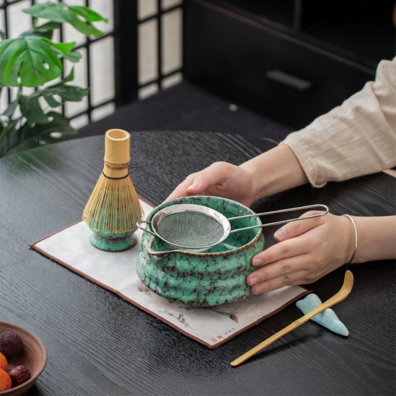 5/7-piece set Japanese Matcha Bowl Matcha Song Dynasty Tea Ordering Tools Ceramic Tea Bowl Teacup Stirrer Matcha Brush Tea