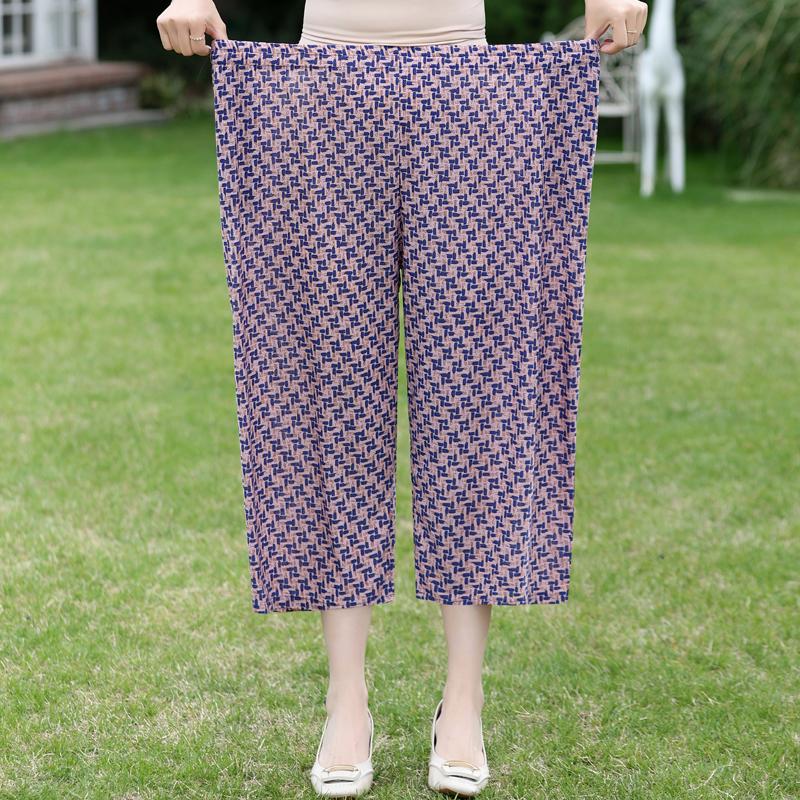 Women's Plus Size Summer Casual Set, Printed Top & Capri Pants (3XL-7XL)