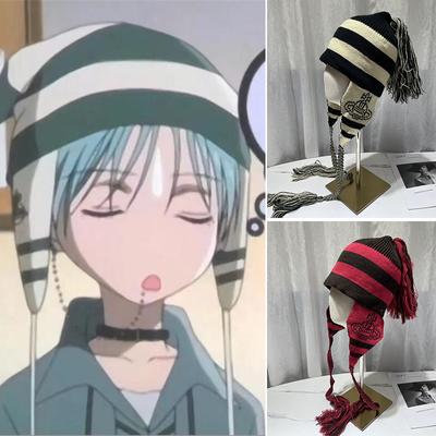 Anime Cosplay Bekleidung Mützen Okazaki Shinichi NANA Hüte Mädchen Frauen Quaste Gehörschutz hut Winter Herbst Lässige Motorhaube Gorro