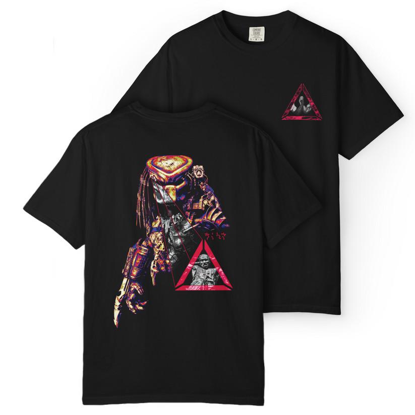JUNGLE HUNTER Double Sided Tee Graphic Streetwear Vintage Print Shirt XL