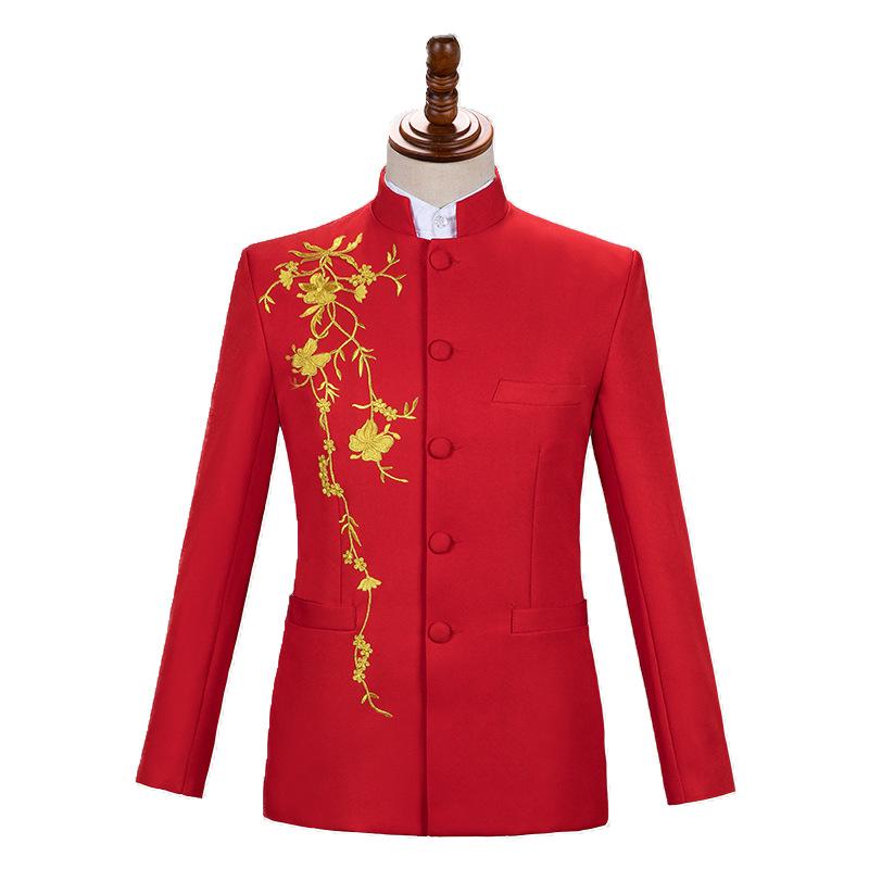Buy Chinese Host Costume Male Adult Zhongshan Costume Performance Costume  Singer Dress Suit Chinese Style Performance Choir at affordable prices   free shipping, real reviews with photos  Joom