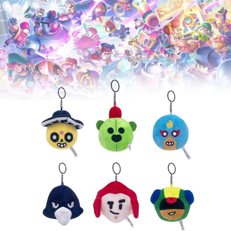 Adorable Spike Plush Keychain Toy From Brawl Stars With Soft Short Plush Fabric