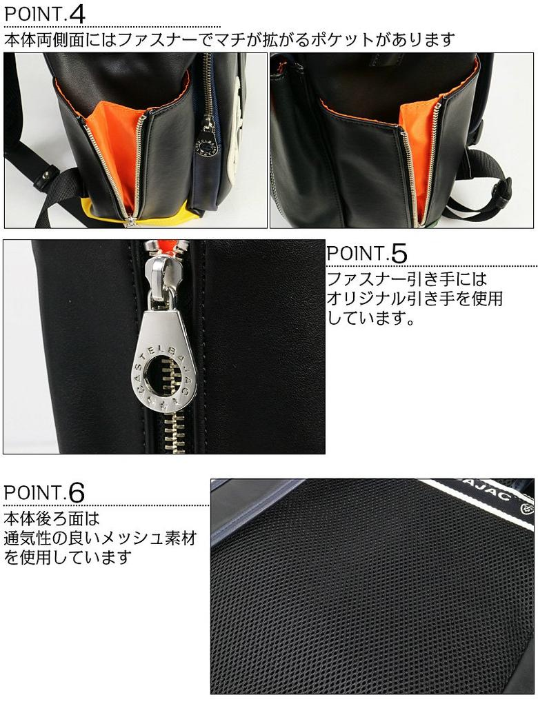 CASTELBAJAC Backpack 24711 Black 