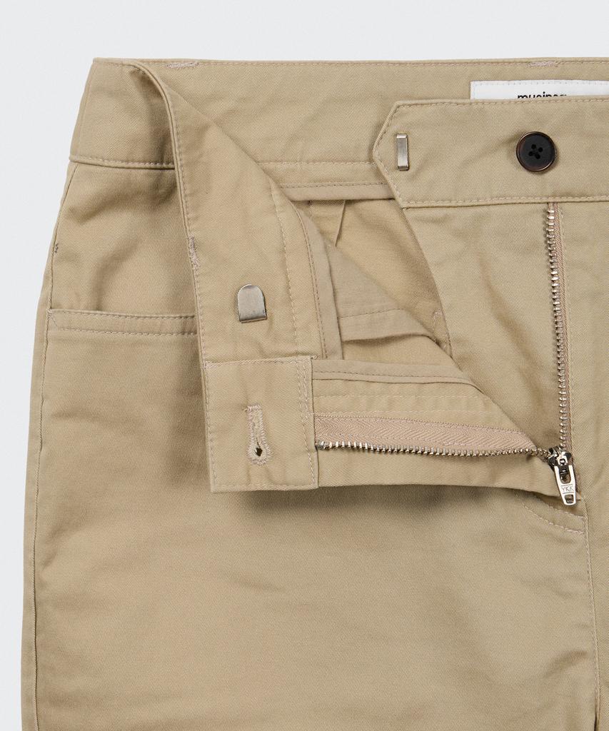 MUSINSA STANDARD WOMAN Women'S Cotton Capri Pants [Beige]