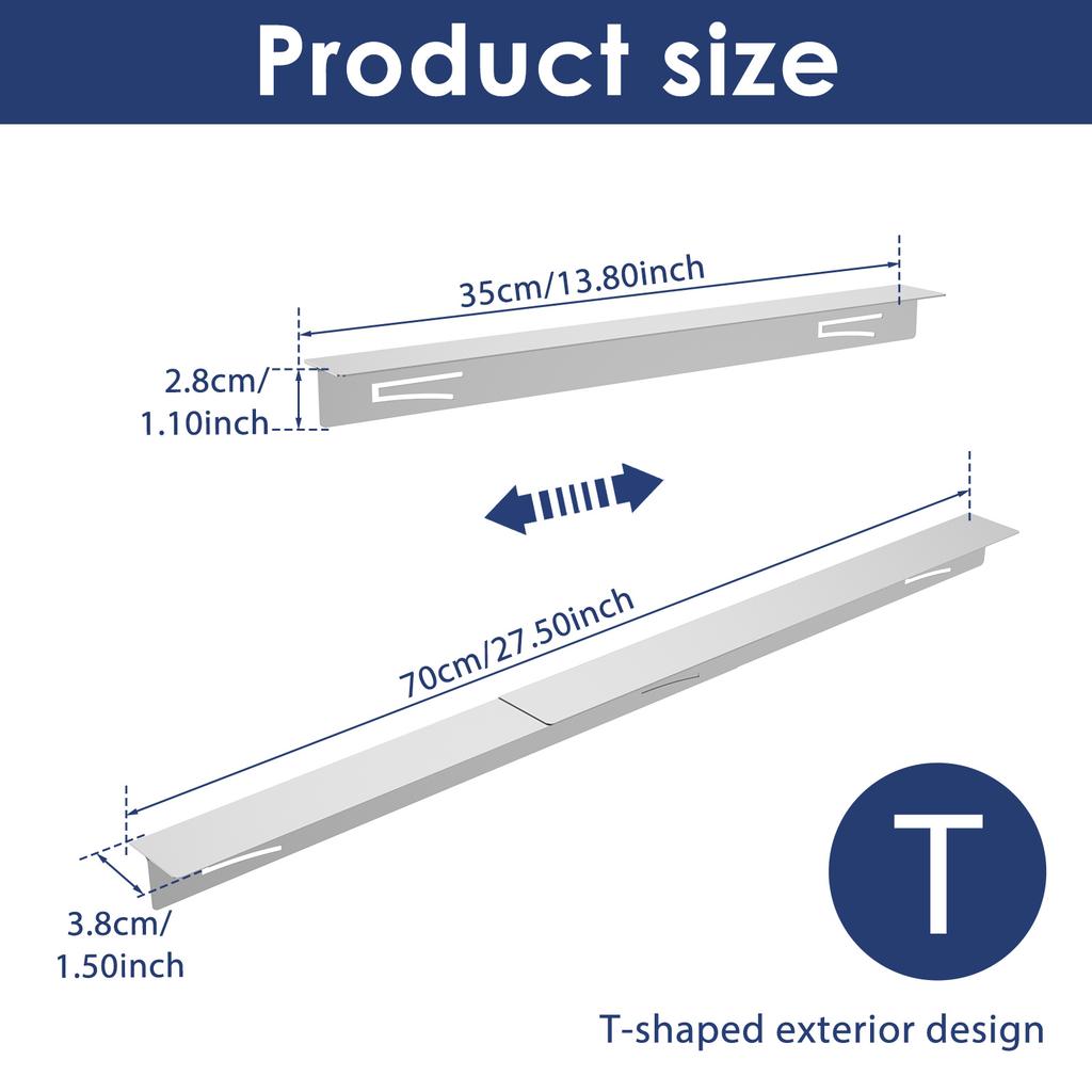 Herdlückenabdeckungen Edelstahl Herdspaltabdeckungen Hitzebeständige Ofenspaltfüller Dichten Lücken zwischen Kochfeld und Arbeitsplatte ab