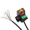 Electric Bike 7/8 Handlebar Three Speed Head Light Beam Kill Switch Horn 3 In 1 E-bike Scooter Motor Power Switch