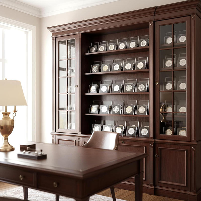 Small Square Storage Box for Coins and Currency Protective Case Holder for Collectible Coins Compact Organizer for Coin Collection and Home Storage