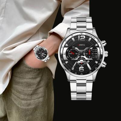 Automatische Uhren, hochwertige, modische, wasserdichte Armbanduhr mit Edelstahlgürtel für Teenager, Outdoor-Sport