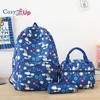 Cute Printed Load-reducing Large-capacity Backpack Women's High-value Casual Backpack 5-piece Set
