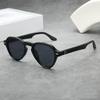 Ins Popular Fashion Oval Sunglasses Men Gradient Shades UV400 Vintage Rivets Women Trending Sun Glasses