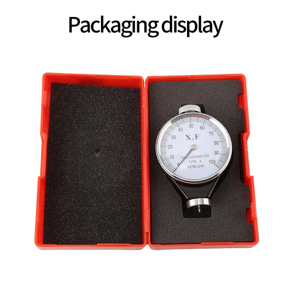 Shore Type A/O/D Durometer Meter Hardness Tester 0-100 HA Rubber Tire Hardness Measurement Tool for Quality Control