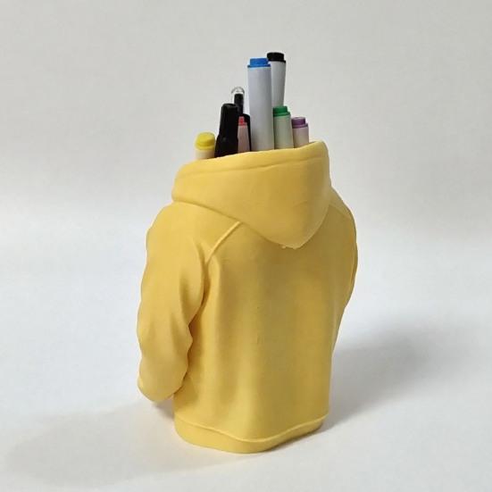 Suport de pixuri creativ Design unic de hanorac Organizator de birou imprimat 3D pentru pixuri, creioane, rigle, foarfece Depozitare spațioasă pe birou Birou, Școală