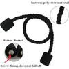 2 Pack Strong Magnetic Curtain Tiebacks Elegant Decorative Tie Backs Modern Rope Tiebacks for Drapes Window Curtain Holdbacks