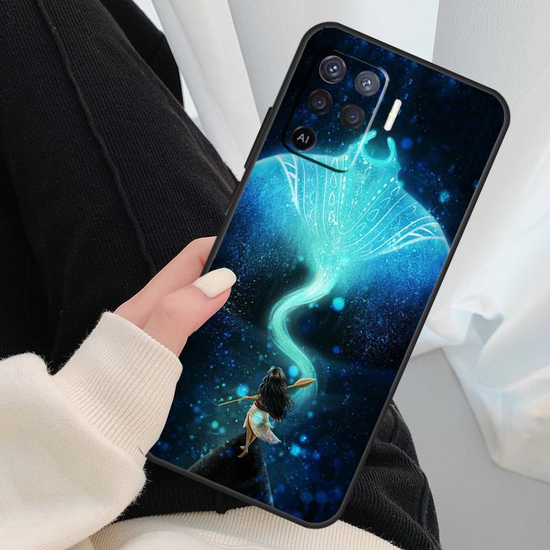 Animal Manta Ray Case For Oppo A96 A76 A16 A60 A98 A58 A78 A18 A38 A80 A40 A77 A57 A17 A74 A54 A94 A15 A5 Pro