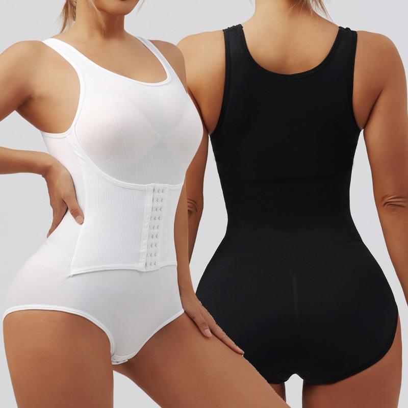 Guaina modellante intera: Body Modellante, con Bottoni a Triangolo, Senza Cuciture, Modellante per la Pancia, Snellente