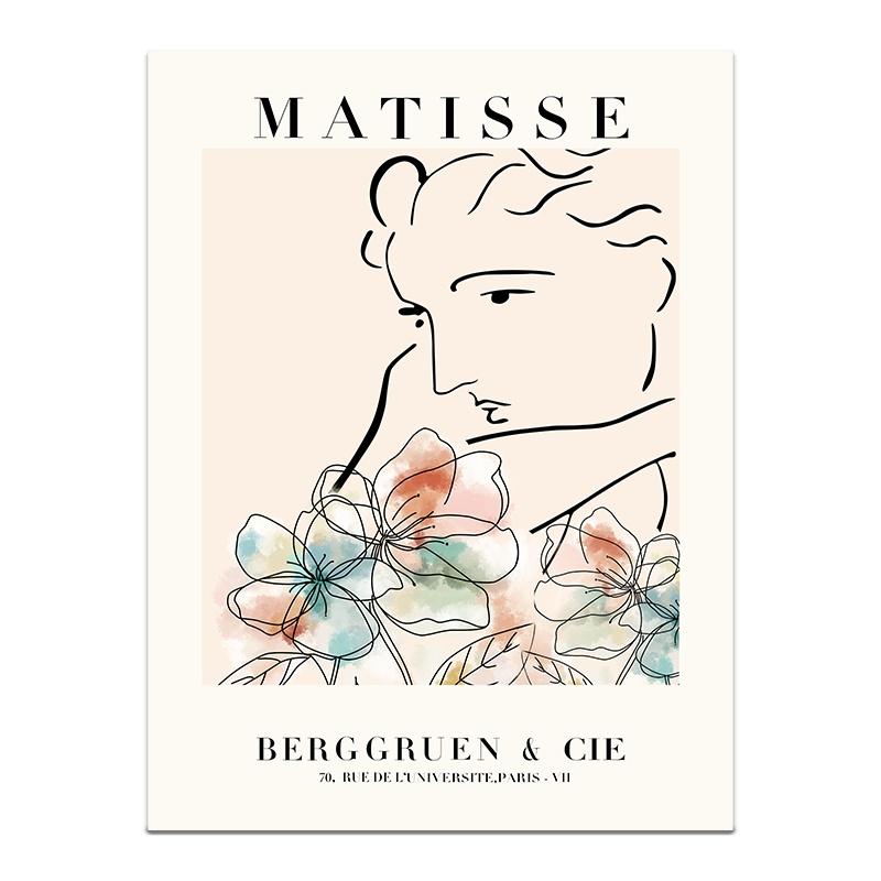 Henri Matisse Poster Flower Canvas Painting Art Nordic Leaf Posters Prints Wall Pictures for Living Room Home Decor Unframed